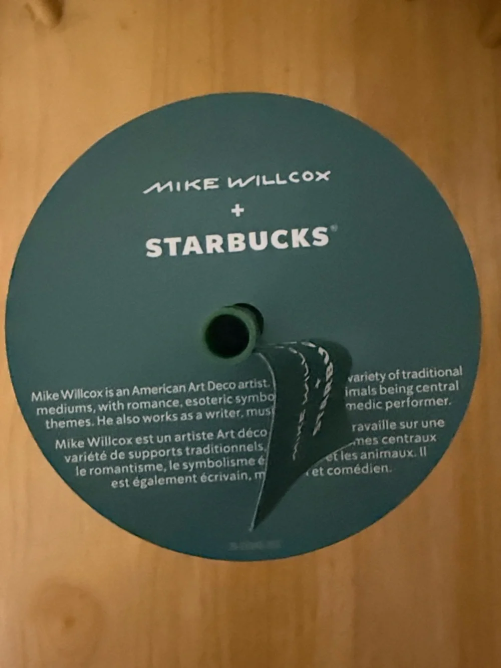Starbucks Mike Willcox Teal & White Limited Tumbler NWT